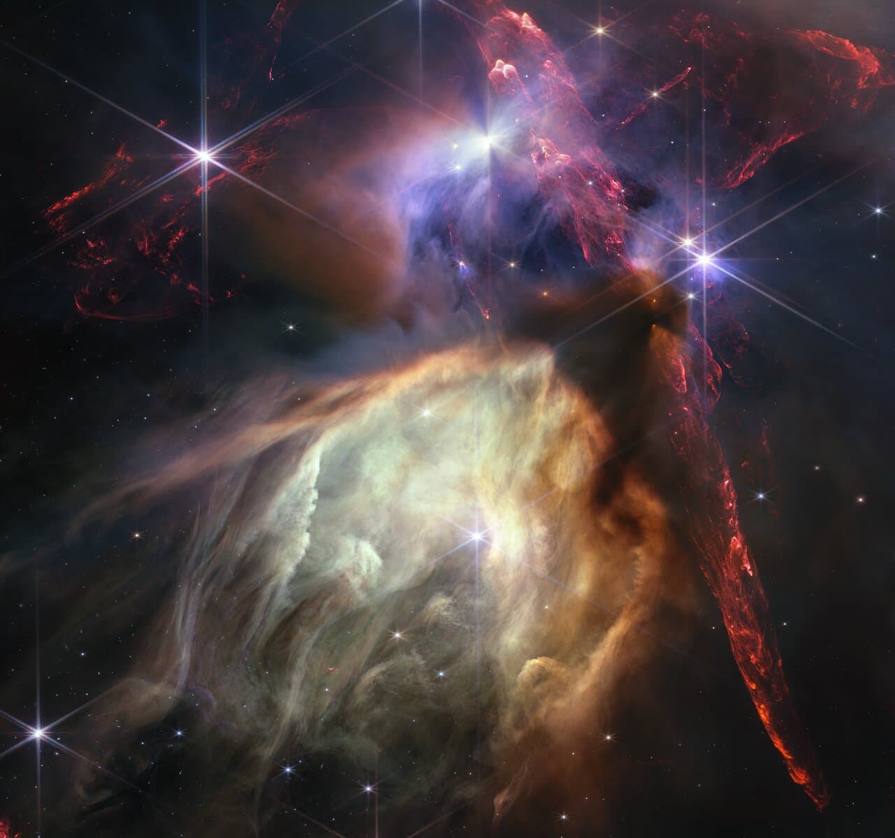 ろ座へびつかい座分子雲 (Rho Ophiuchi Cloud Complex) の観測画像